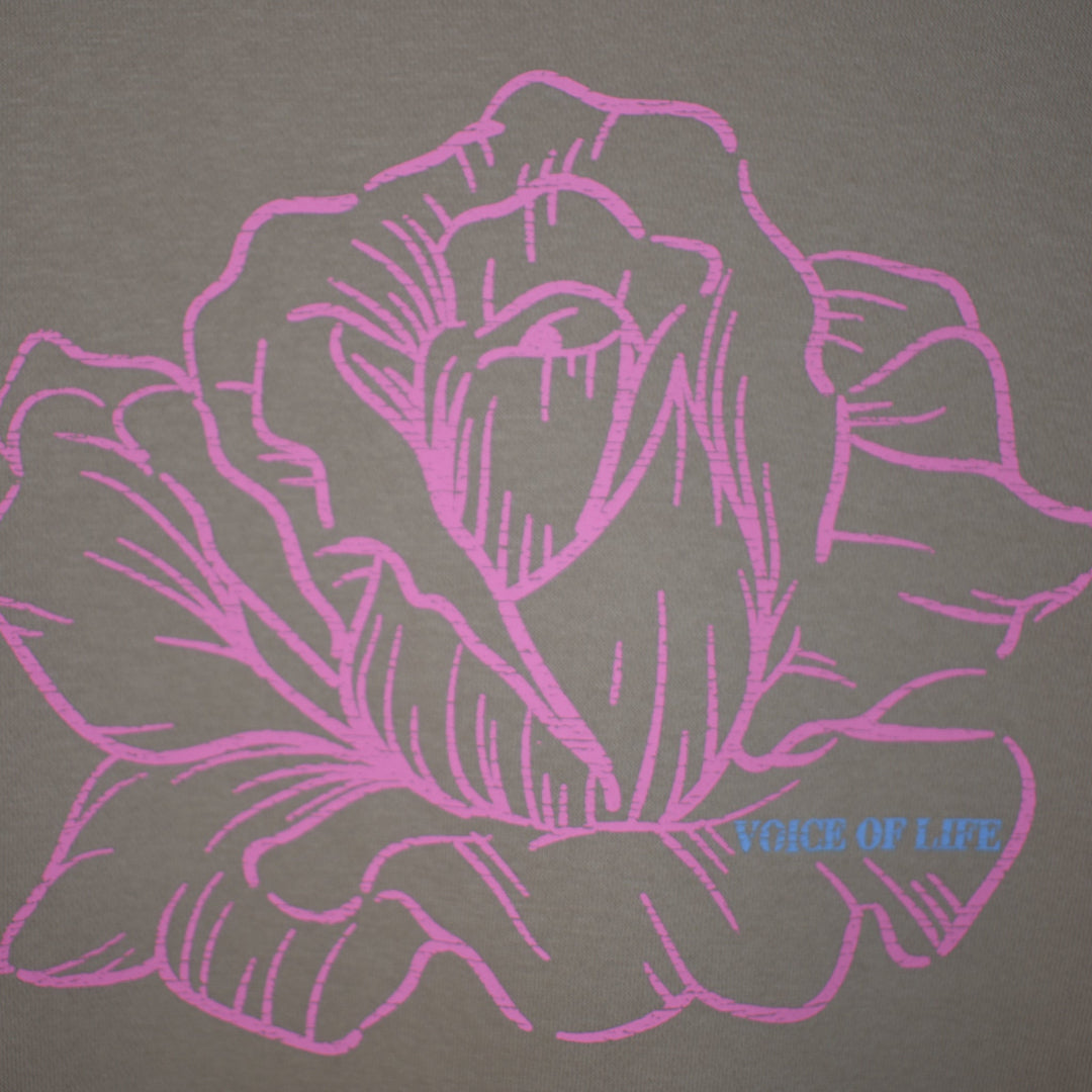 Distressed Pink Rose Design